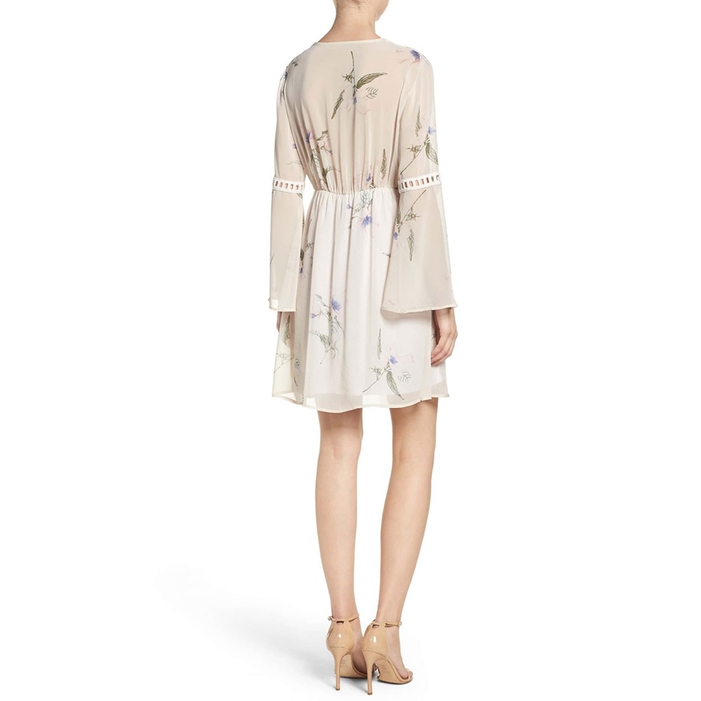 NWT Fraiche by J Floral Chiffon Blouson Dress – Feminine Flowy / Occasion Chic - Picture 5 of 8